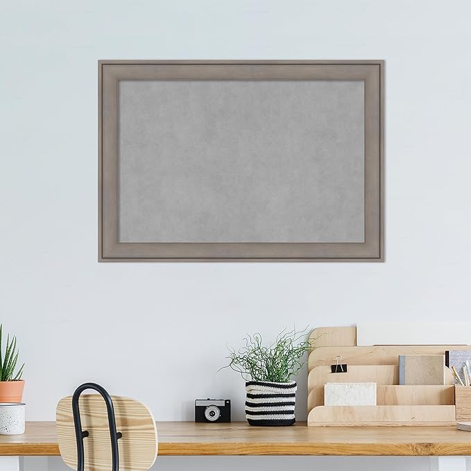 Amanti Art Grey Framed Magnetic Board 19x27 Medium Vision Board - Image 5
