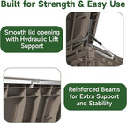 EasyUp 280 Gallon Deck Boxes Waterproof, Outdoor Large Storage Boxes - Image 4