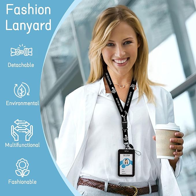 ID Badge Holder with Breakaway Lanyard, Lanyards - Image 2