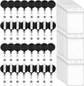 100 Pack Retractable Badge Reel Clips by Beieverluck