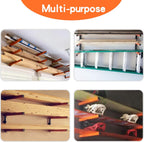 ultrawall wall mount wood organizer and lumber storage showing dimensions