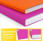 SUNEE File Folders, 100 Pack Manilla Folders 8.5 x 11, Colored File Folders - Image 6