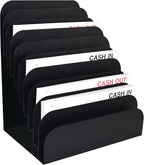 BankSupplies STEELMASTER Steel Cashier Pad Rack, 10-Slot Desktop File & Paper by BankSupplies