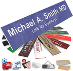 Engraved Name Plates for Door Sign Personalized Purple Plastic Plaque by LHS+My+Business
