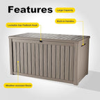 EasyUp 200 Gallon Deck Boxes Resin Large Storage Bins - Image 5