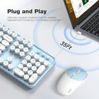 MOFII Wireless Keyboard and Mouse Combo, Computer Full Size 2.4G Plug and Play - Image 2