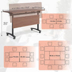 Conference Table, 55.1''Folding Conference Room Table - Image 2