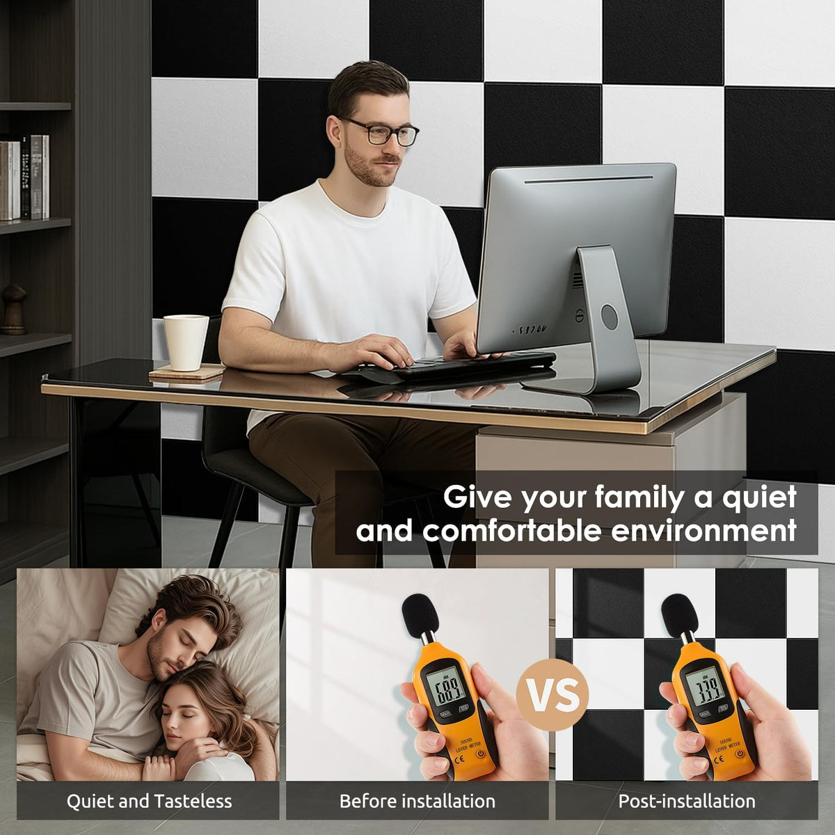 Large Cork Board for Walls 48"x36" |Cork Board Alternative| 12 Pack...