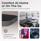 Kölbs Extra Large Seat Cushion, Stylish Plush Velvet Cover, X-Large Memory Foam - Image 5