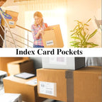 100 Pack Self-Adhesive 3" x 5" Index Card Pockets - Image 4