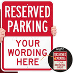 SmartSign 24 x 18 inch Custom “Reserved Parking” Metal Sign - Image 2
