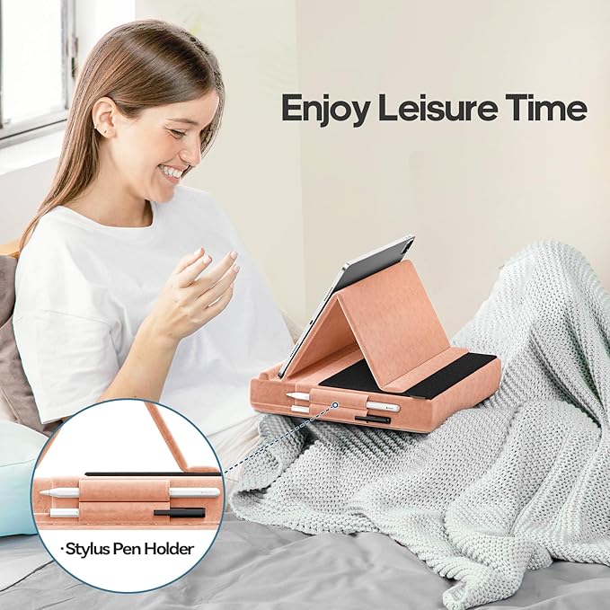 KDD Tablet Pillow Stand, Bed and Desk, Foldable Soft Pad Dock - Image 3