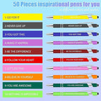 Greengines 100 PCS Inspirational Pens Bulk, Motivational Ballpoint Pen - Image 4