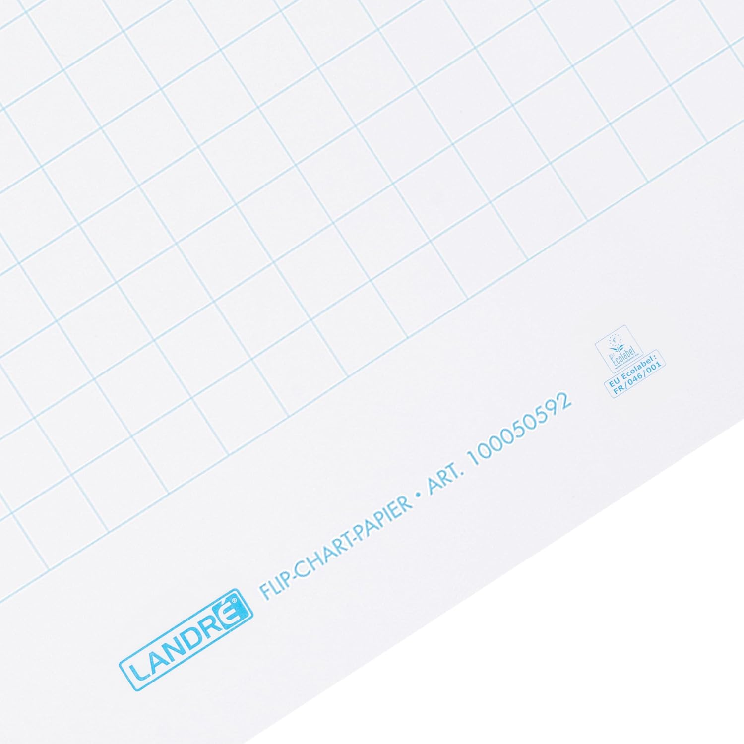 LANDRÉ Flipchart Paper Squared 20 Sheets per Pad 6 Holes Pack of 5