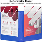 CIXILDTS 6-Pack 1-Inch Binder, Standard 3 Ring Binder Fit Letter Size Paper - Image 5
