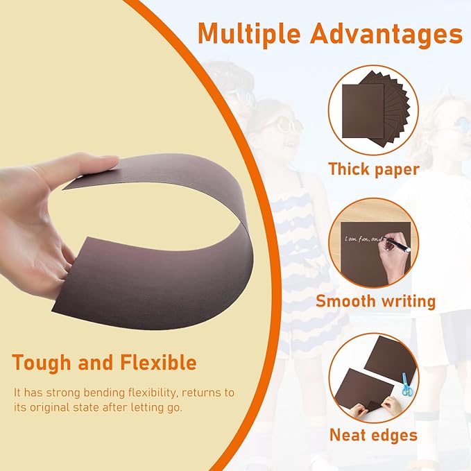 Guakicae 32 Sheets Coffee Cardstock 8.5 x 11 Printer Paper, 80lb Premium Dark - Image 3