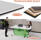 Conference Table Flip Top Mobile Conference Room Tables, Folding Conference - Image 7