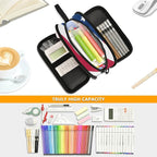 BOENLE USA American Flag Pencil Case Box Boys Girls Large Pencil Pouch Zipper - Image 4