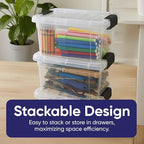 Superio Mini Storage Container Plastic Crayon Box Art Supplies and Sewing Case - Image 3