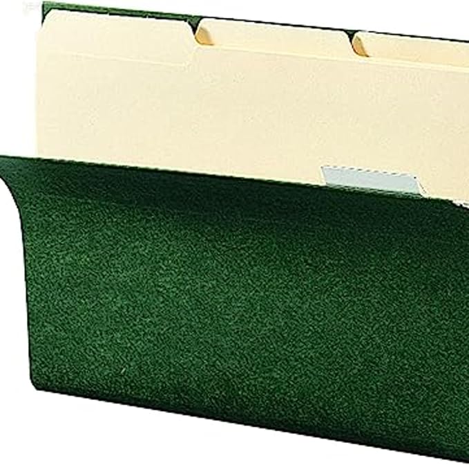 Smead Hanging File Folder, 1/5-Cut Adjustable Tab, Letter Size, Standard Green - Image 8