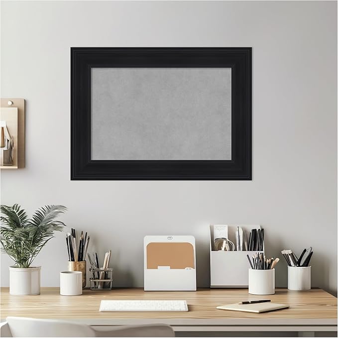 Amanti Art Black Framed Magnetic Board 17x23 Small Vision Board - Image 5