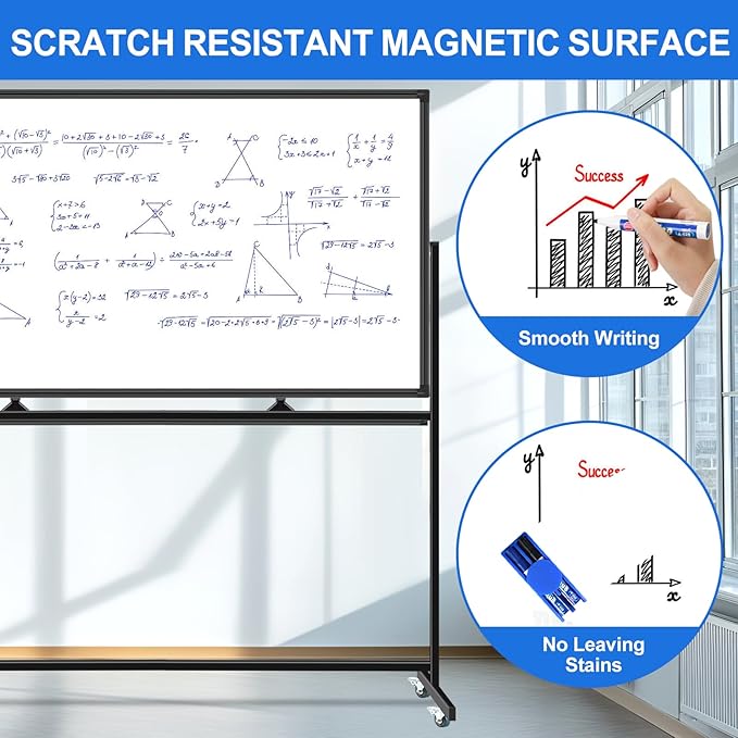 Max-officoo 4'x8' Large Dry Erase White Board - Image 2