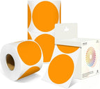 3 Inch Round Colored Dot Stickers, 4 Rolls in Dispenser Box by Unknown