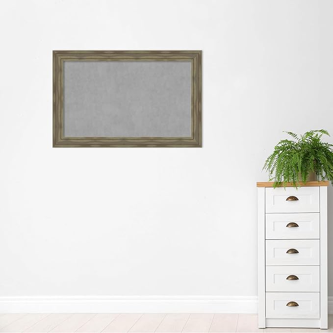 Amanti Art Grey Framed Magnetic Board 30x46 Large Vision Board - Image 5