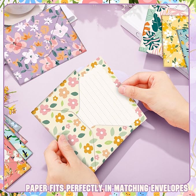 TaoBary 160 Pcs Stationery Paper Set 50 Double Sided Stationery Papers - Image 5