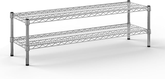 Regal Altair 14" Deep x 48" Wide x 14" Height Wire Shelving Kit | 2-Tier | NSF by Regal+Altair