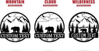Wilderness Bear Cabin Name Sign | Mountain & Rustic Metal Bear | Personalized - Image 6