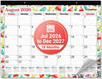 CRANBURY 2026-2027 Desk Calendar 22x17, 18-Month Wall Planner | Large 22x17 monthly calendar with spacious writing blocks keeps schedules, deadlines, and events organized.