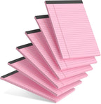 AILZFEI 6pcs Small Note Pad 5x8 College Ruled Pink Legal Pads Paper Notepads 6 by Unknown