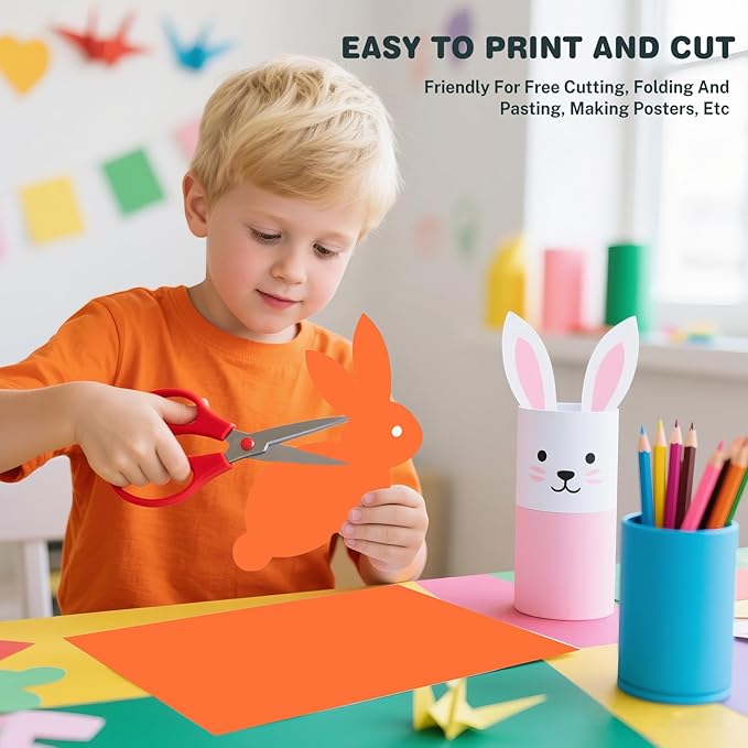 Cardstock 8.5 X 11, 40 Sheets, Pumpkin Orange Card Stock, 75lb/ 200gsm Orange - Image 5