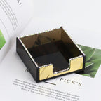 Buqoo Sticky Note Holder, Post It Note Dispenser Desk Organizer | Bling Postit Note Dispenser Post It Note Holder for Desk Acrylic Office Supplies
