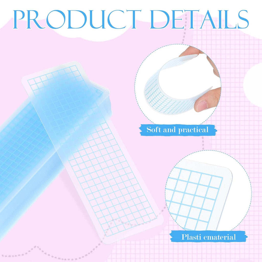 STOBOK 40Pcs PVC Washi Cards Tape Organizer Thick Rounded Corner Plastic Organizer for Scrapbooking DIY Crafts and Journaling Decorative Washi Cards