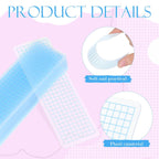 STOBOK 40Pcs PVC Washi Cards Tape Organizer Thick Rounded Corner Plastic Organizer for Scrapbooking DIY Crafts and Journaling Decorative Washi Cards