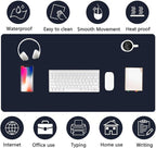 PU Leather Desk Pad Protector Gaming Mouse Pad Non Slip Desk Mat - Image 5