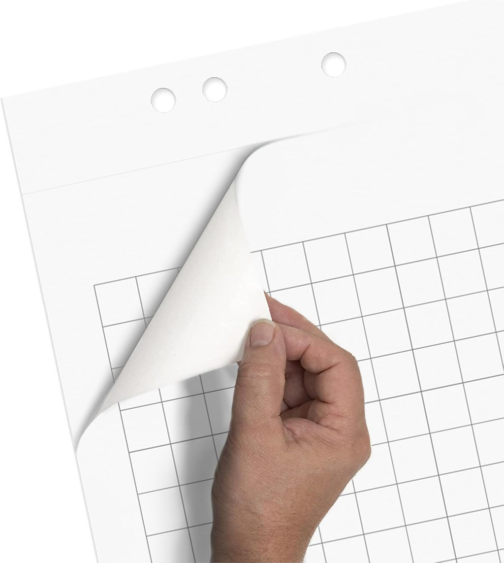 Limit 2 x Flip Chart Pad Squared and Blank 20 Sheets per Pad 80gsm White