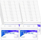 300 Pieces Clear Plastic Horizontal Name Badge ID Card Holders Horizontal Name by Unknown