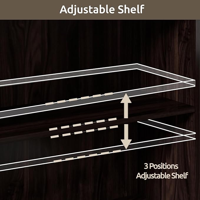 Bevfint 70 Inch Tall Bookcase - Image 5