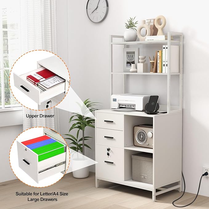 Livofloral Vertical File Cabinet - Image 6