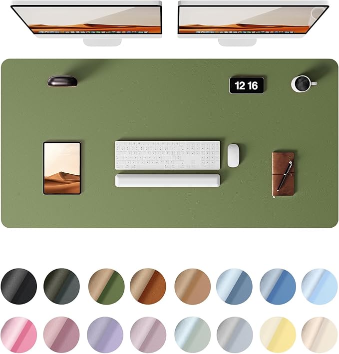 YSAGi Leather Desk Protector, Office Mat, Large Mouse Mat, Non-Slip PU Leather by YSAGi