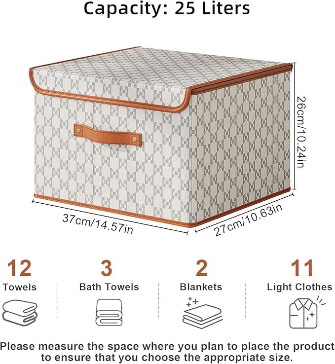 Tuza 4 Pack Fabric Storage Bins - Image 2