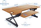 Rocelco 46" Large Height Adjustable Standing Desk BUNDLE - Image 3