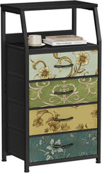 Furnulem Retro Dresser for Bedroom, Small Dresser for Closet, Vintage Nightstand by Furnulem