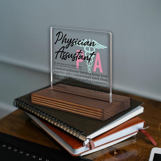 Physician Assistant Gifts, Thank You Appreciation Desk Sign - Image 2