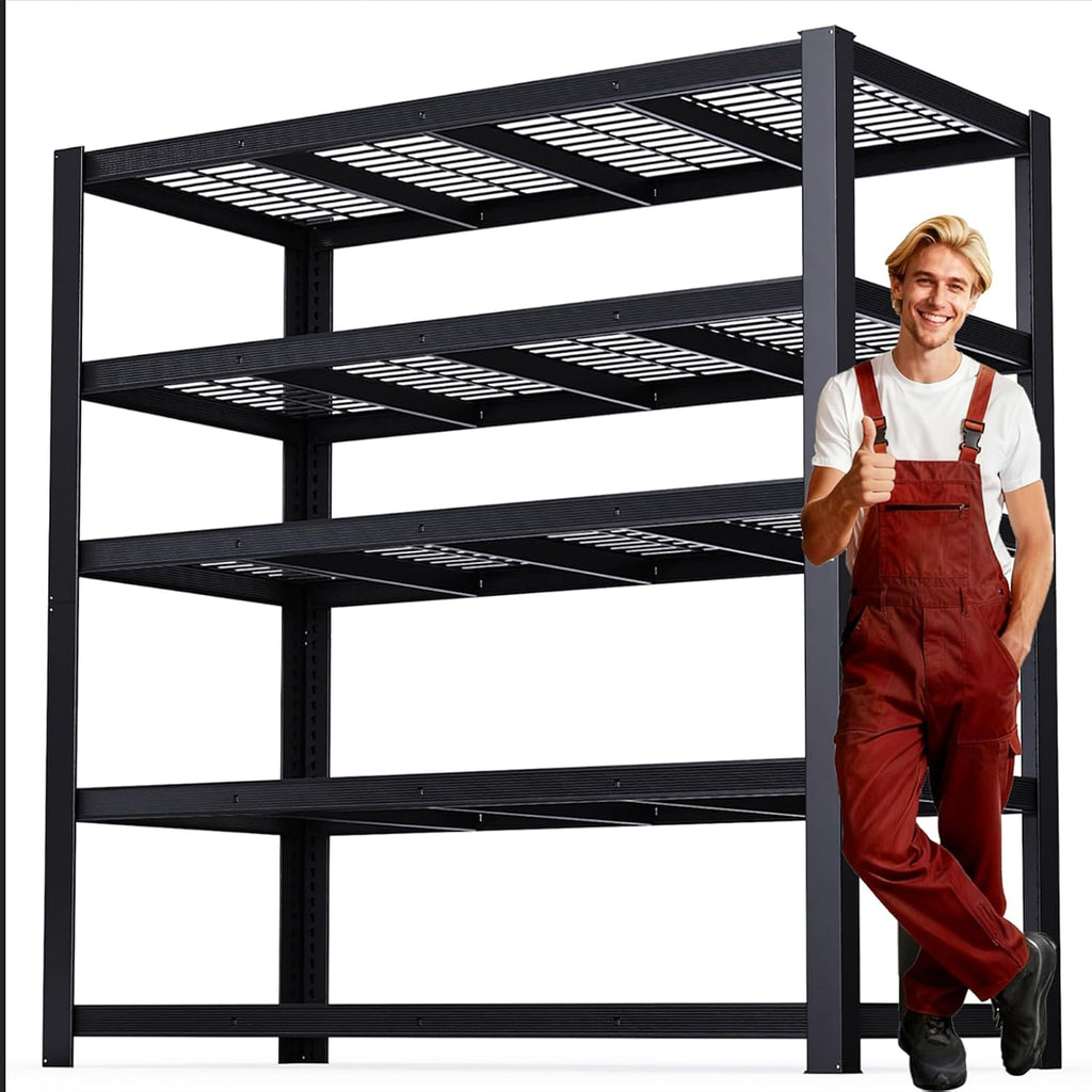 ZEUKMXOO Heavy Duty Garage Shelving, 5-Tier Storage Shelves, 3050LBS Capacity