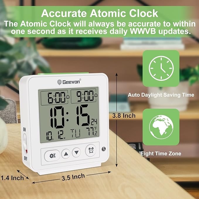 Geevon Atomic Travel Alarm Clock - Image 2