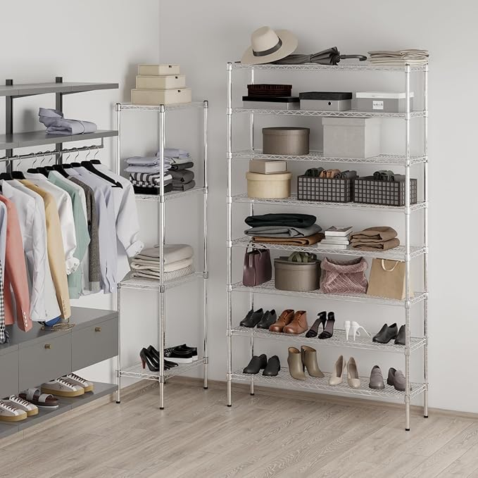 Regal Altair 14" Deep x 48" Wide x 86" Height Wire Shelving Kit | 8-Tier | NSF - Image 4